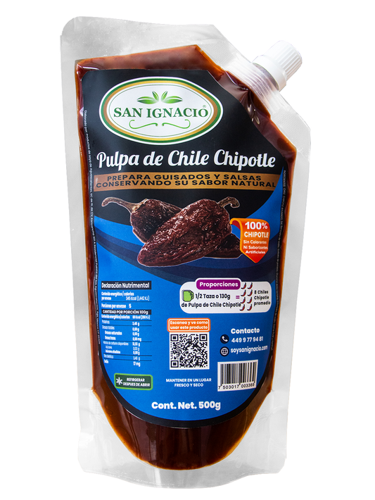 Pulpa de Chile Chipotle 500grs