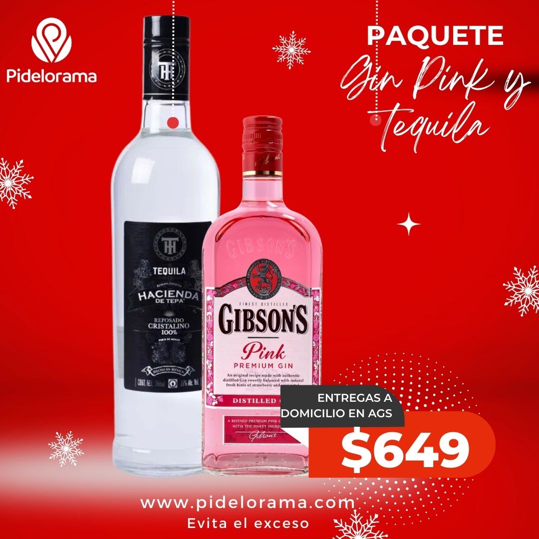 Pack 2 Gin Pink y Tequila