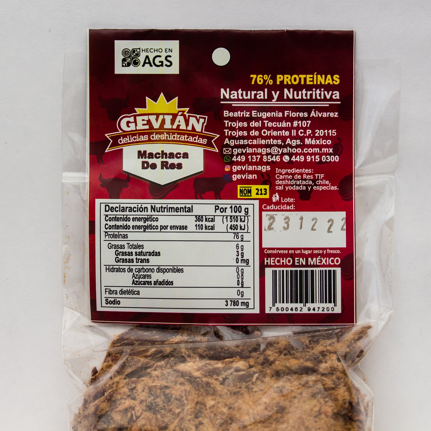 Machaca 100 grs