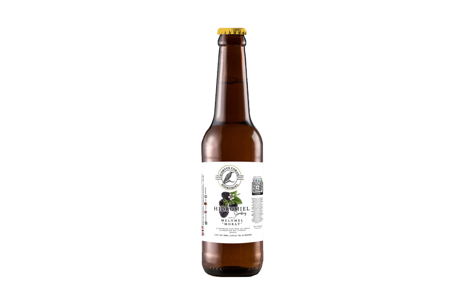 Hidromiel melomel frutos del bosque